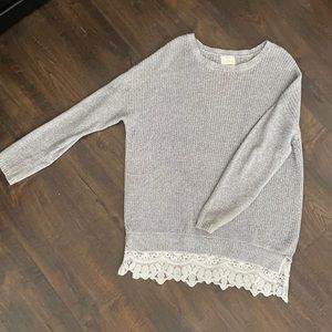 Cozy cable knit sweater tunic
